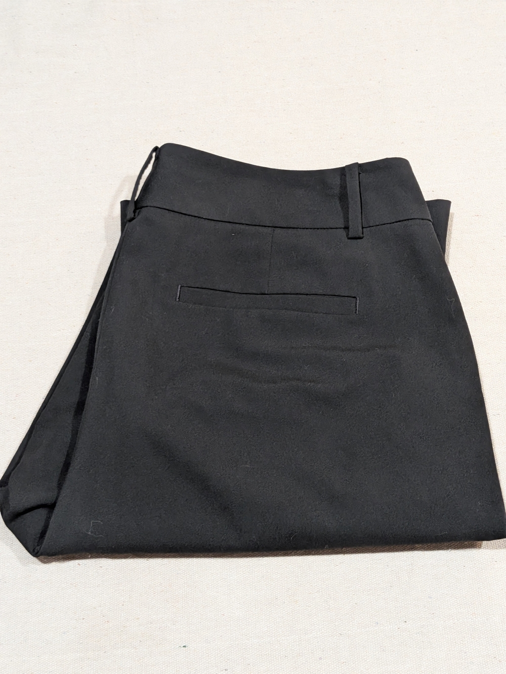 Black Straight Leg Dress Pants Work Career Office Trousers - Picture 5 of 10